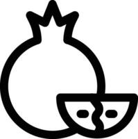 Pomegranate Vector Icon