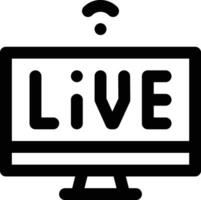 Live Streaming Vector Icon