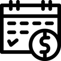 Payment Deadline Vector Icon