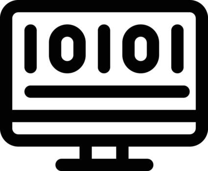 Binary Code Vector Icon