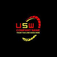 USW letter logo vector design, USW simple and modern logo. USW luxurious alphabet design