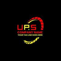 UPS letter logo vector design, UPS simple and modern logo. UPS luxurious alphabet design
