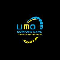UMO letter logo vector design, UMO simple and modern logo. UMO luxurious alphabet design