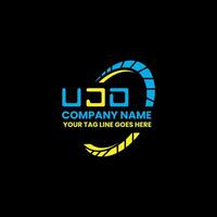 UJD letter logo vector design, UJD simple and modern logo. UJD luxurious alphabet design