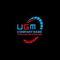 UGM letter logo vector design, UGM simple and modern logo. UGM luxurious alphabet design