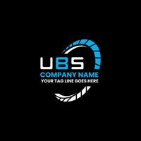 ubs letra logo vector diseño, ubs sencillo y moderno logo. ubs lujoso alfabeto diseño