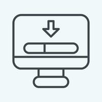 Icon Loading. related to Communication symbol. line style. simple design editable. simple illustration vector