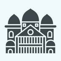 Icon Sacre Coeur. related to France symbol. glyph style. simple design editable. simple illustration vector
