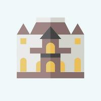 Icon Musee Rodin. related to France symbol. flat style. simple design editable. simple illustration vector