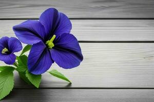 Monkshood flower. background. AI Generative Pro Photo
