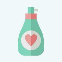 Icon Perfume. related to France symbol. flat style. simple design editable. simple illustration vector