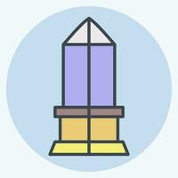 Icon Place De La Concorde. related to France symbol. color mate style. simple design editable. simple illustration vector