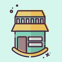 Icon Farm House. related to Icon Building symbol. MBE style. simple design editable. simple illustration vector