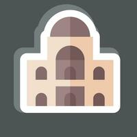 Sticker Des Invalides. related to France symbol. simple design editable. simple illustration vector