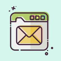 Icon Email. related to Communication symbol. MBE style. simple design editable. simple illustration vector