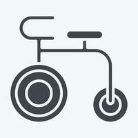 Icon Acrobatic Bike. related to France symbol. glyph style. simple design editable. simple illustration vector