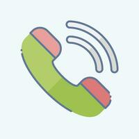 Icon Call. related to Communication symbol. doodle style. simple design editable. simple illustration vector