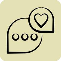 Icon Feedback. related to Communication symbol. hand drawn style. simple design editable. simple illustration vector