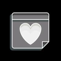 Icon Valentines Day. related to Valentine Day symbol. glossy style. simple design editable. simple illustration vector