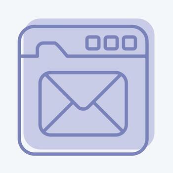 Icon Email. related to Communication symbol. two tone style. simple design editable. simple illustration vector