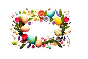 Ostern 3d Illustration ai generiert png