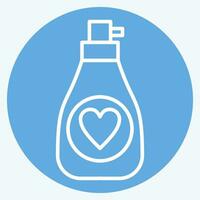 Icon Perfume. related to France symbol. blue eyes style. simple design editable. simple illustration vector