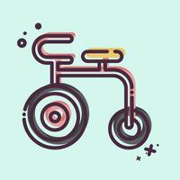 Icon Acrobatic Bike. related to France symbol. MBE style. simple design editable. simple illustration vector