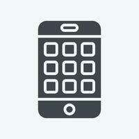 Icon Applications. related to Communication symbol. glyph style. simple design editable. simple illustration vector