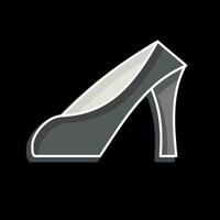 Icon High Heels. related to France symbol. glossy style. simple design editable. simple illustration vector