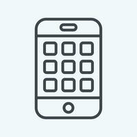 Icon Applications. related to Communication symbol. line style. simple design editable. simple illustration vector