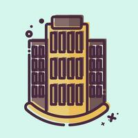 Icon Apartments. related to Icon Building symbol. MBE style. simple design editable. simple illustration vector