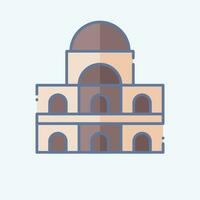 Icon Des Invalides. related to France symbol. doodle style. simple design editable. simple illustration vector