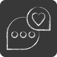 Icon Feedback. related to Communication symbol. chalk Style. simple design editable. simple illustration vector