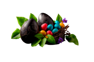 easter 3d illustration ai generated png