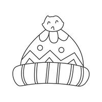 Vector illustration of a winter hat.