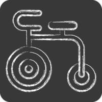 Icon Acrobatic Bike. related to France symbol. chalk Style. simple design editable. simple illustration vector