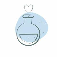 Icon Love Potion. related to Valentine Day symbol. Color Spot Style. simple design editable. simple illustration vector