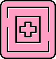 icono de vector de hospital