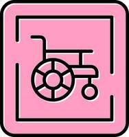 Wheelchair Sign Vector Icon