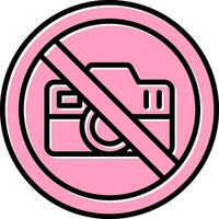 No Camera Vector Icon