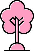 Cherry Tree Vector Icon