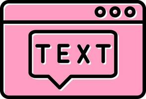 Text Vector Icon