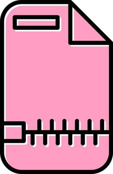 Zip File Vector Icon