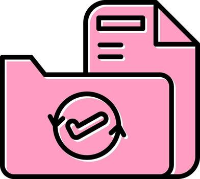 icono de vector de carpeta