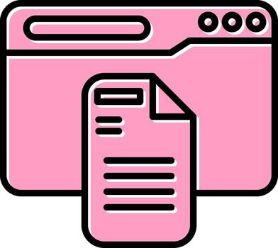 icono de vector de documento