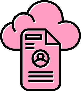 Cloud Data Vector Icon
