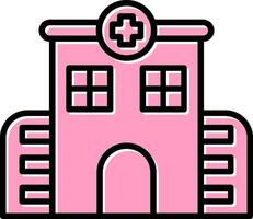 icono de vector de hospital