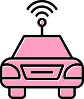 Autonomous Car Vector Icon