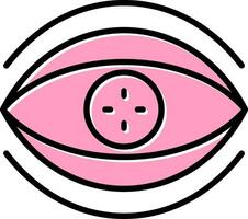 Bionic Contact Lens Vector Icon