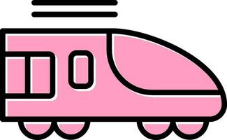 High Speed Train Vector Icon